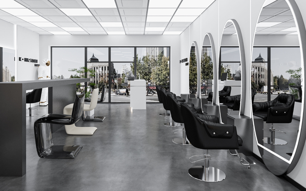 The Kreative Manes Hair Salon interior — San Diego